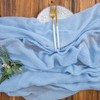 Aoksunova Muslin Wedding Table Runner, Light Blue, 4 m x