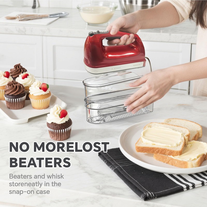 Hand Mixer Storage Case for KitchenAid KHM5/KHM6/KHM7/KHM9 Series Ultra Power