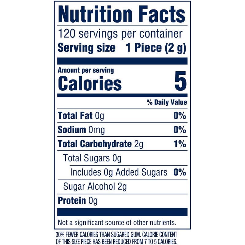 ORBIT WHITE Peppermint Gum - Sugar-Free Chewing Gum, Resealable Bag