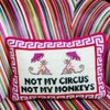 FURBISH Needlepoint Decorative Throw Pillow - Not My Circus Not