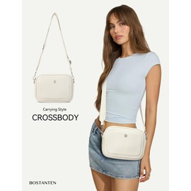 BOSTANTEN Crossbody Bags for Women Vegan Leather Designer Shoulder Purses Trendy Small Handbags with Paracord Strap