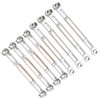 8Pcs Upgrade Metal Pull Rod Steering Pull Rod for WPL/MN/Feiyu