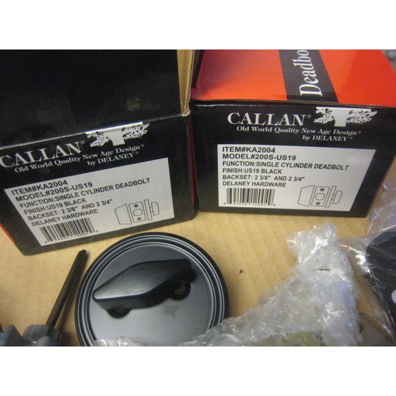 Callan 2 CALLAN Single Cylinder Deadbolt Locks KEYED ALIKE #200SUS19