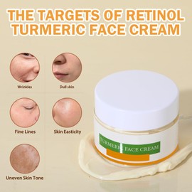 Turmeric Face Cream, Moisturizing Face Cream For Radiant Glowing Skin, Vitamin C Moisturiser For Face,Turmeric Cream Skin Care, Daily Moisturizing Skin Care For Women 50g