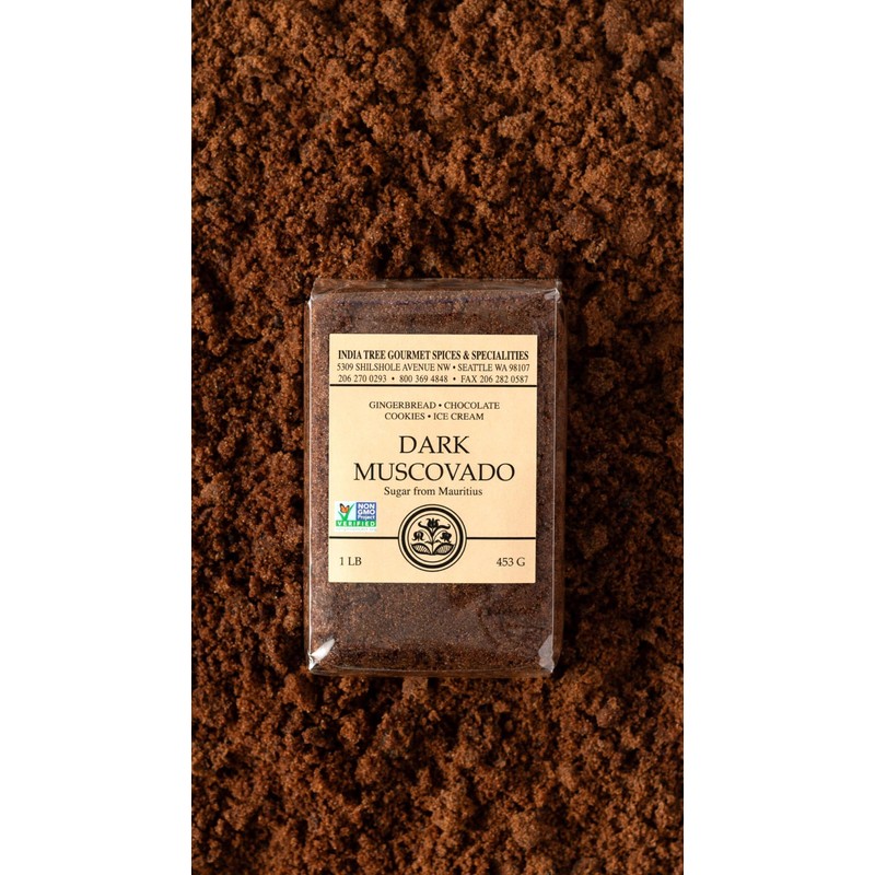 India Tree Dark Muscovado Sugar, 1 Pound