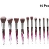Ipetboom Juego De 10 Brochas De Maquillaje Con Cerdas Blancas