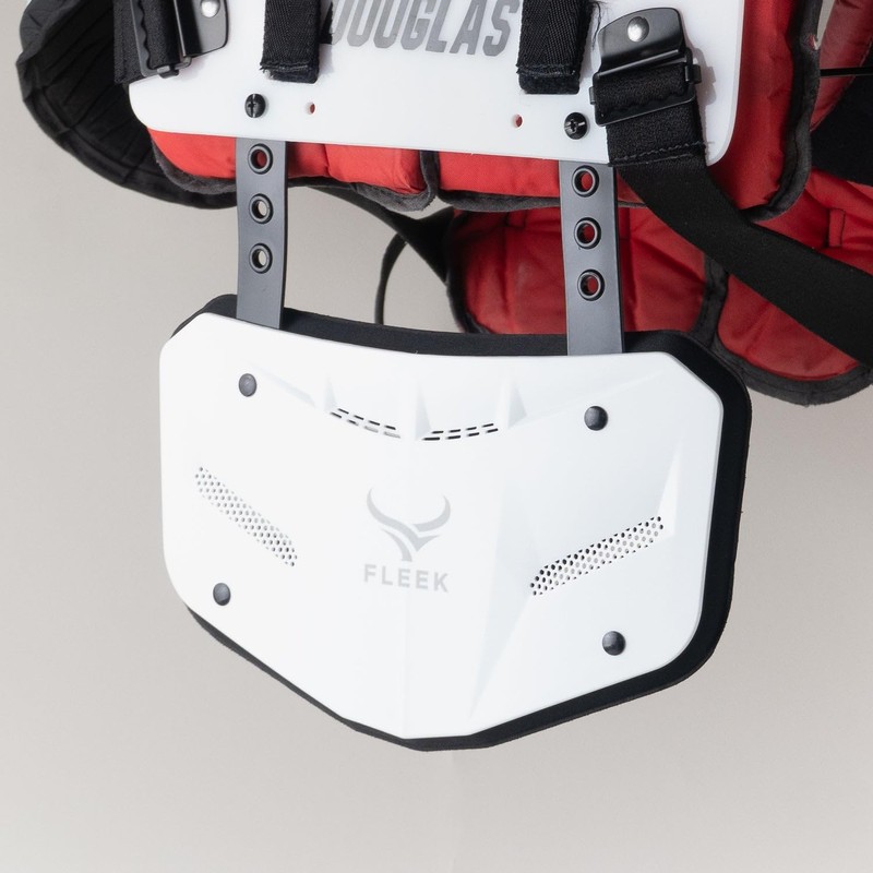 FLEEK Football Backplate V3 White Injury Prevention Shoulder Pad American