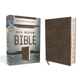 NIV, Boys' Bible, Leathersoft, Brown Camo, Thumb Indexed Tabs, Comfort Print