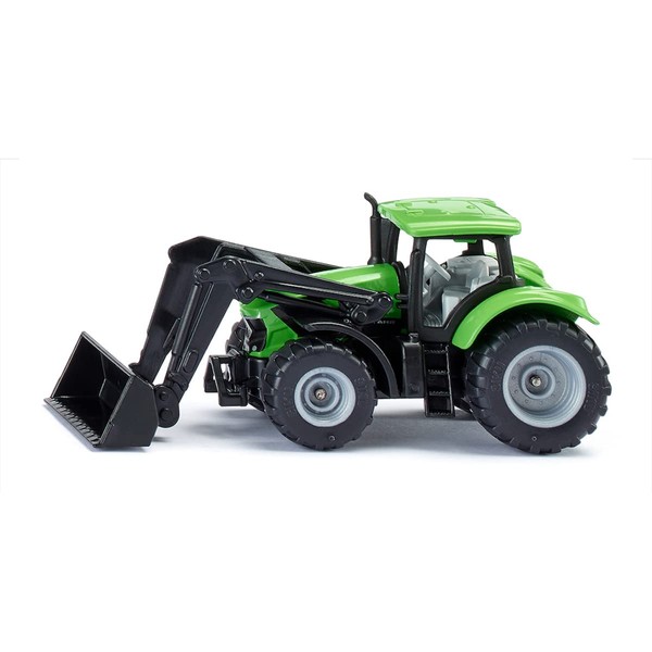 siku 1394 Deutz-Fahr with Front Loader, Metal/Plastic, Green, Movable Front