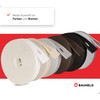 BAUHELD 6 m roller shutter belt, 23 mm, white, made