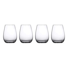 Marquis By Waterford Moments Stemless Wine Glass Set of 4, 18.6 oz, Clear