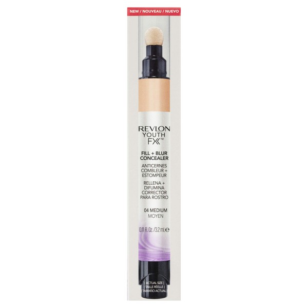 Revlon Youth Fx Fill + Blur Concealer, Medium, 0.11 Fluid