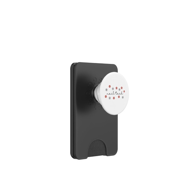 Nail Tech Flower Nail Tech PopSockets PopWallet for MagSafe