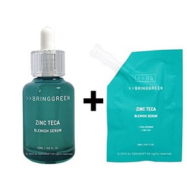 Bring Green Zinc Teca Trouble Serum 50ml+ 25ml (refill) / 브링그린 징크테카 트러블 세럼 50ml+ 25ml(리필)