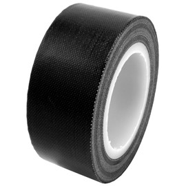 QJZXUEZHEN 1Roll Heat Resistant Tape, High Temperature Heat Transfer Tape, PTFE Tape,Film Adhesive Tape, 25mm / 1" Width, 10m / 33ft Length, Black 1" / 2.5cm Width