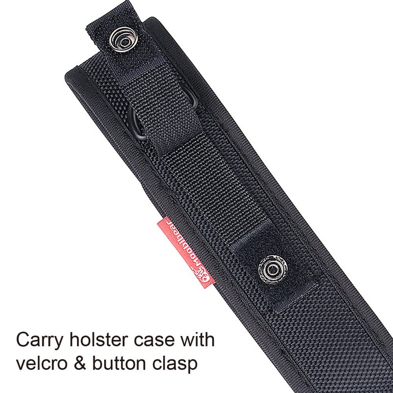 Moobibear 2-Pack Nylon Flashlight Holster for Duty Belt, Adjustable Small