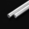 sourcing map Aluminum Solid Round Rod Lathe Bar 15mm x