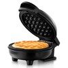 Holstein Housewares Personal Non-Stick Waffle Maker, Black - 4-inch Waffles