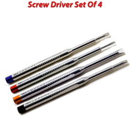 MEDSPO Professional Dental Elevators | Composite Restorative Implants | Luxating Filling | Surgical Root Extraction Spreading | Osteotome Periotome Instruments (Osteotome Screw Driver Chisel Set of 4)