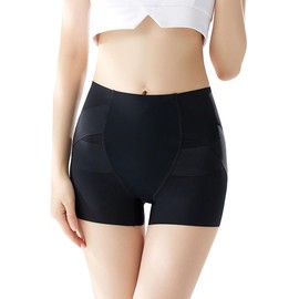 [DINIVOO] ガードル ショーツ 補正下着【ヒップアップショーツ・美尻】程よい締め付け感 着圧ガードル お腹引き締め 長時間履ける 柔らかい 通気 伸縮 耐久性 履き心地 骨盤ケア 産後ケア (L, ブラック)