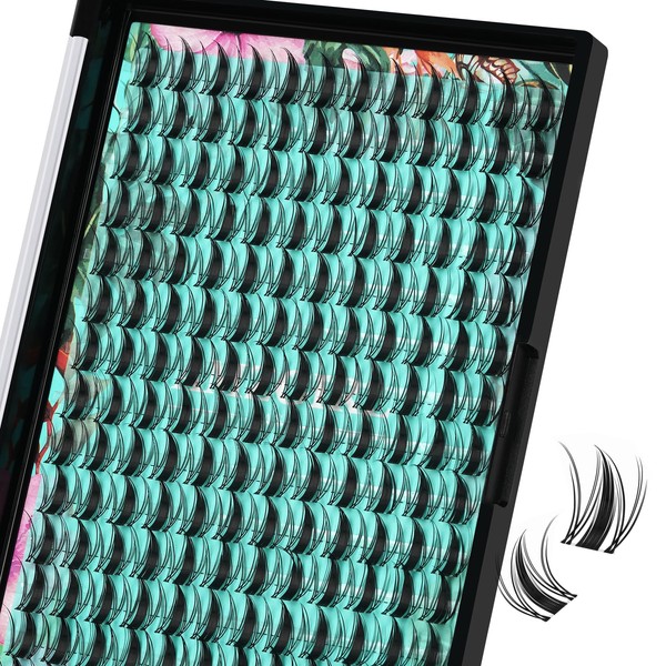 Lash Clusters Manga 168Pcs Eyelash Cluster Wet Look Ultra-Thin Invisible