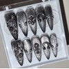 [Handmade nail tip] piercing - almond / [수제네일팁] piercing -