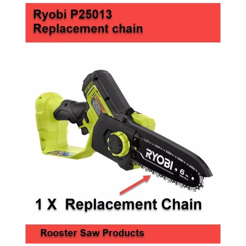 Forester 6" Chainsaw chain - Replaces Ryobi 318906002 RY6C1 on