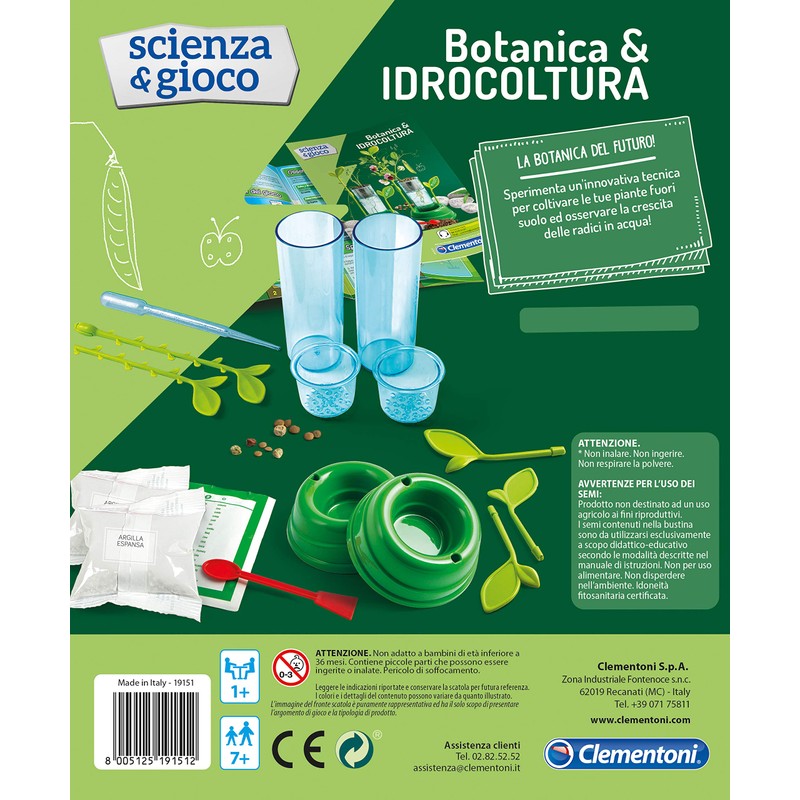 Clementoni 19151 Scienza E Gioco - Botanica & Idrocoltura Science