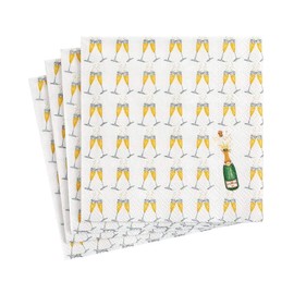 Caspari Bubbly Paper Cocktail Napkins - 20 Per Package