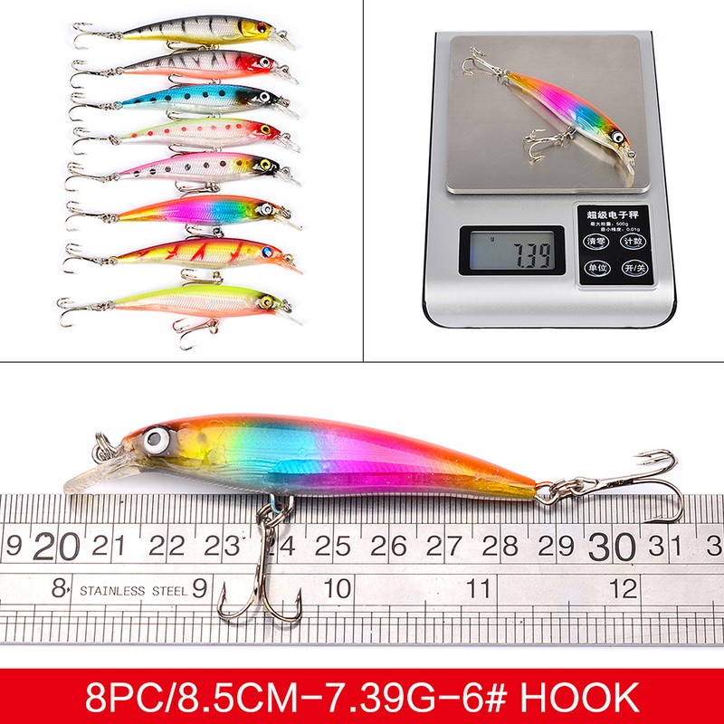 Fishing Lures Set Artificial Hard Bait Bionic Fishing Lure Minnow