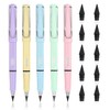 5 Pieces Inkless Pencils and 10 Pieces Replacement Pen Tips,
