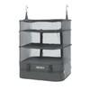 TABITORA Portable Hanging Travel Shelves Bag Packing Cube Organizer Suitcase