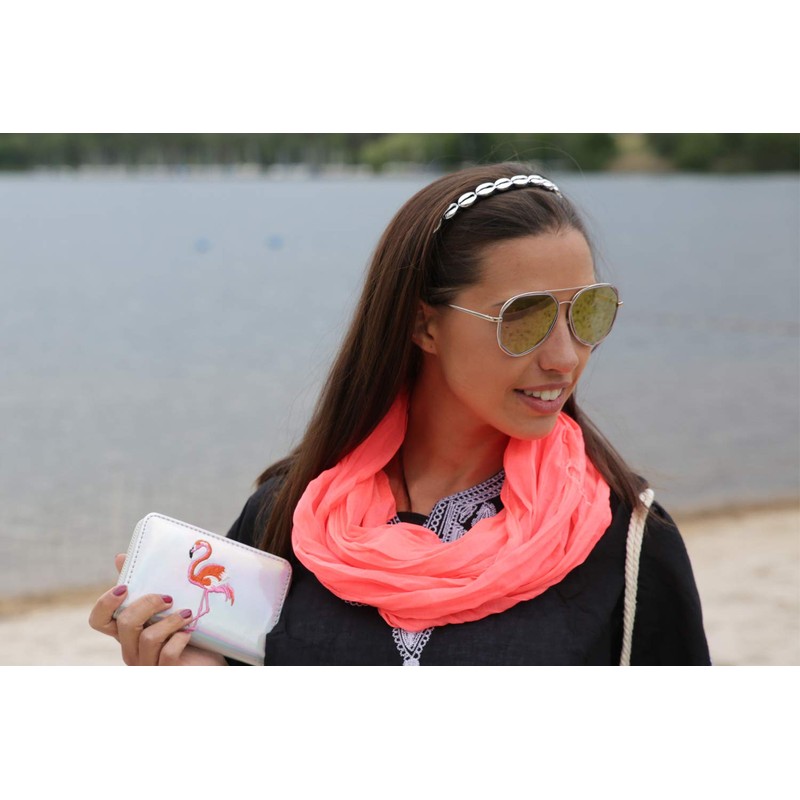 styleBREAKER Jersey Loop Tube Scarf in Crash Look, Plain Colours,