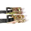 MOTO4U Motorcycle Handlebar Tie Down Straps with Ratchets and Snap