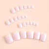 False Toe Nails with Glue - 24pcs Light Pink False