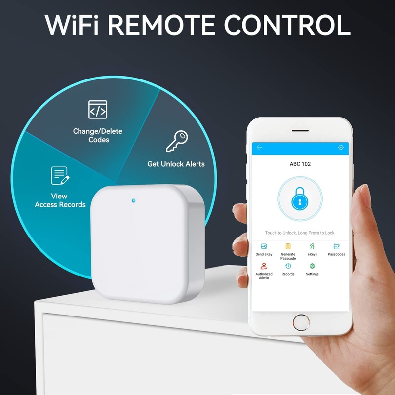 Smart Door Handle Lock with Keypad：Sifely Fingerprint Lock - Keyless