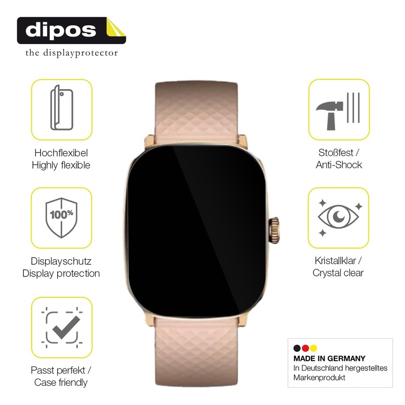 dipos FLEX 2x Schutzfolie klar passend für Itel Alpha 2,