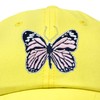 DALIX Pink Butterfly Hat Cute Womens Gift Girls Cap Yellow