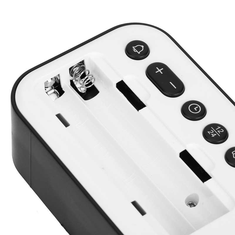 USB LED Digital Touch Alarm Clock 12/24H Portable Bedside Clock