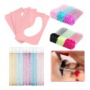 50 Pares Parches De Hidrogel 50cepillo Glitter 100microbrush