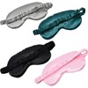 4Pcs Silk Sleep Eye Mask, Soft Satin Eye Shade Cover,