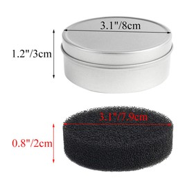 Nydotd Juego de 8 cepillos de maquillaje – 2 paquetes de limpiador de brochas de maquillaje con 6 esponjas de repuesto, cepillo para polvo de maquillaje seco limpiador de esponja sombra de ojos o eliminación de color de rubor cambia rápidamente a siguien