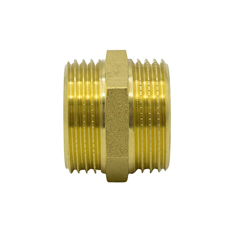 VARIOSAN Double nipple, AG/AG, brass, suitable for drinking water