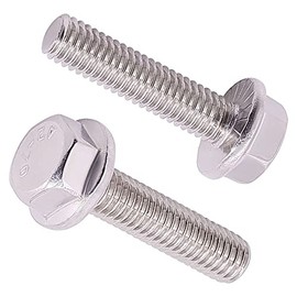 M10-1.5 x 20mm (10 pcs) Flanged Hex Bolts, 304 Stainless Steel 18/8, Hex Flange Washer Head Bolts, Large Washer, Automobile Bolts, Car Screws Replacement