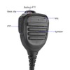 3.5mm PTT Handheld Walkie Talkie Radio Speaker Mic For YAESU