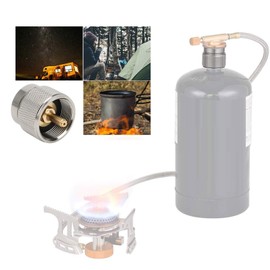 Adaptador de Cilindro de Conector de Tanque de Gas de Casete convertidor de Tanque de Gas para Picnic de Camping - 2 Paquetes Catering al aire libre