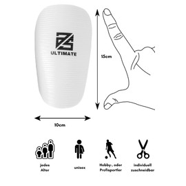 as ULTIMATE Adjustable Shin Pads for Adults & Children, Women's & Men's Football, Football, Shin Guards, Shin Pads, Extra Small, Thin, Mini with Bag Thermal Shinpads