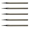 5X Black Rollerball Pen Refills by Secretary. Compatible with Most