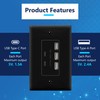 LIDER 6.0A 30W USB A&C in-Wall Charger, 3 USB Type-A