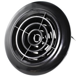 MTQY 4 Inch Round Black ABS Plastic Ventilation Grille Mesh Opening Diameter 100mm Dryer Exhaust Port Cover